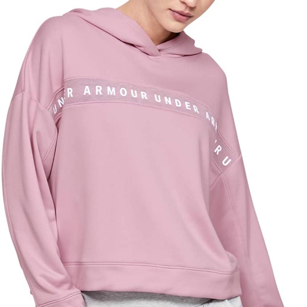 Light pink semi cropped hoodie